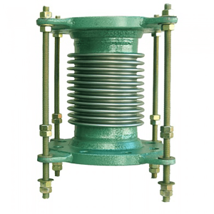 لرزه گیر آکاردئونی مهاردار فلنجدار