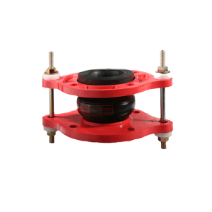 لرزه گیر لاستیکی مهاردار فلنجدار قرمز – فشار کاری PN10 – دمای کاری 90 درجه